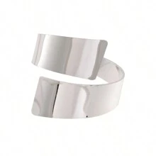 1pc Fashionable Simple Creative Metal Glossy Unisex Bracelet - Bracelet - View 6