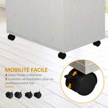 HOMCOM Stands - White - View 5