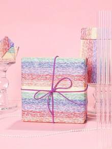 4 Pcs/Set, Colorful Striped Party Gift Wrapping Paper Birthday Wedding Decoration Gift Party Decoration White Kraft Paper Pink Gift Wrapping, Wrapping Paper, Tissue Paper, Flower Bouquet Supplies, Gift Wrapping Paper, Flower Wrapping Paper, - Multicolor - View 1