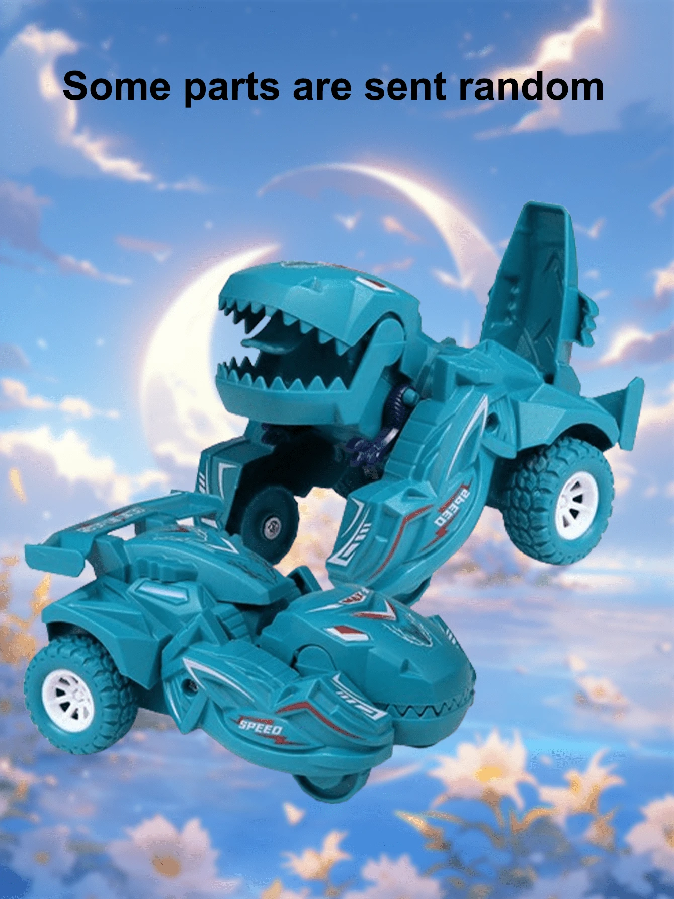 1入恐龍玩具車,逼真模型,4種顏色可選,卡通圖案,防摔碰,360度旋轉,是萬聖節、聖誕節、生日派對的理想禮物 - 綠色 - 查看 1