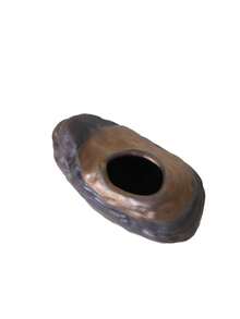 1pc Vintage Style Ceramic Flower Vase, Japanese Style Home Decoration For Dried Flowers And Hydroponic Plants - Black - View 6