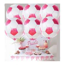 22in 4d Football Shape 3d Kids Balloon, Wholesale Children's Birthday Party Decoration Football Balloon - 6PCS Powder - View 1