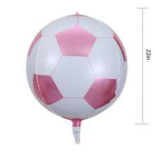22in 4d Football Shape 3d Kids Balloon, Wholesale Children's Birthday Party Decoration Football Balloon - 6PCS Powder - View 2
