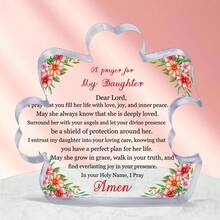 給家人、同事、好朋友的絕佳假日禮物,獨特的亞克力拼圖禮物,創意生日禮物,辦公室、桌面裝飾禮物 - 無色 - 查看 1