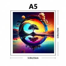 多彩風景特殊形狀的木頭拼圖,適合高級玩家創意禮物、生日禮物、派對遊戲和裝飾畫作 - 彩色 - 查看 5