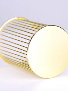 1個化妝刷收納桶北歐風格鐵藝化妝品組織架金色筆筒化妝品展示架 - 金色 - 查看 4