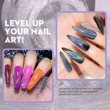 8.5毫升/1入,紫色9d貓眼凝膠指甲油,磁性貓眼凝膠指甲油套裝,經典色調變色魔幻星系效果浸泡式指甲藝術-女性指甲油禮物 - 彩色 - 查看 4