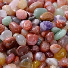 50g 5-8MM/8-12MM Natural Stones Chip Gravel Crystal Agates Turquoises Crystal Polished Tumbled Stones Aventurine Reiki Healing Gemstones Beads For Jewelry Making Gravel Rocks Vase Filler Fish Tank Gravel Home Decoration - Multicolor - View 29
