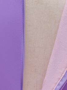 Young Girl Short Sleeve Princess Dress For School Stage Events, Suitable For Birthday, Wedding, Party, Excluding Headband