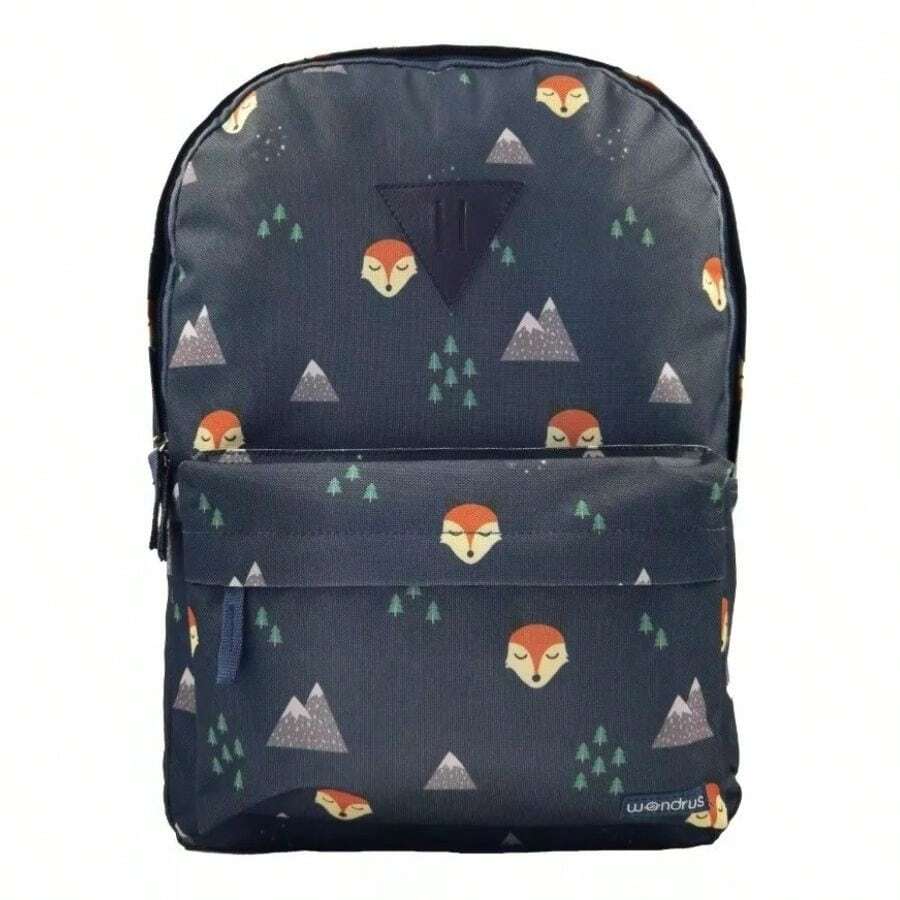 Mochila Zorrito Azul Infantil Escolar  Wondrus - Azul - Ver 1