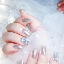 20pcs Mixed Shaped Rhinestones With Multi-Facet For Diy Nail Decoration - Red - View 6