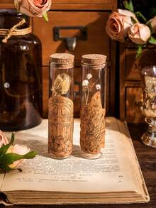 CANDY POETRY 一包40張復古風格植物花卉貼紙,適用於剪貼簿,diy裝飾,節日禮品,個性化日程表,學校/辦公室創意文具用品 - 綠色 - 查看 7