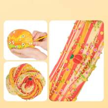 1 Pack Fruit Series Cloud Cream Slime, Portable Handbag Design, With Strawberry, Grape, Orange, Kiwi, For Diy Crystal Mud (Random Shipment) - Multicolor - View 2
