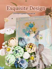 相框花束,玫瑰積木,各種保鮮花主題積木,情人節禮物,創意家居裝飾 - 斑與斕 - 查看 5