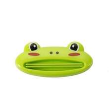 1個/創意可愛卡通手動牙膏擠壓器懶人化妝水擠壓器 - 綠色青蛙 - 查看 1