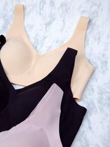 Brasier Push Up Perfect Shape Cómodo con Gran Soporte, Control Anti-Rollitos para Mujer, Dama - Negro - Ver 6