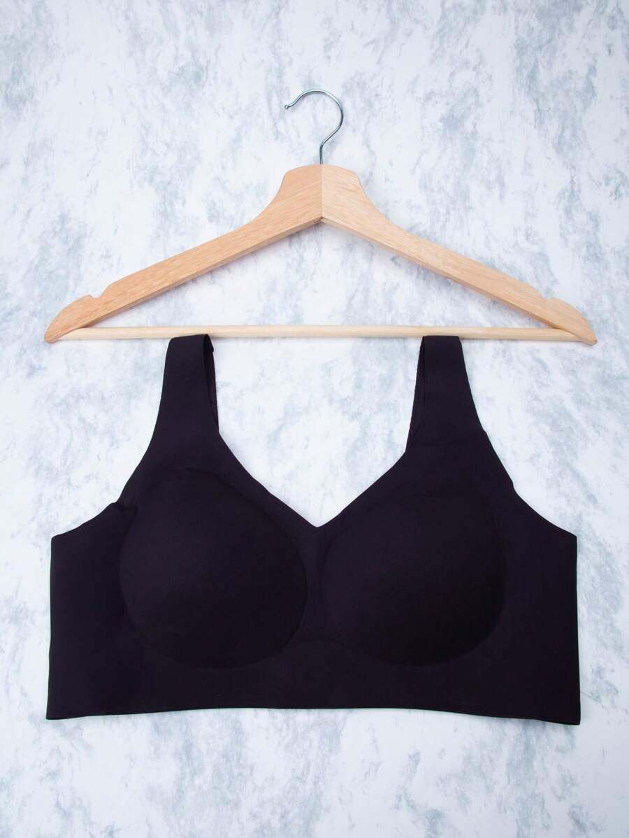 Brasier Push Up Perfect Shape Cómodo con Gran Soporte, Control Anti-Rollitos para Mujer, Dama - Negro - Ver 1