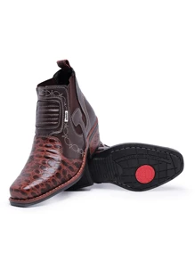 Men Boots - 鏽棕色 - 查看 3