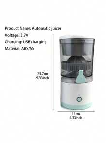 1入2023新款家用便攜式小型榨汁機,分汁機,無線充電多功能電動檸檬,橙汁等榨汁機 - 綠色 - 查看 8