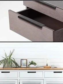 2 Stücke/5 Stücke/10 Stücke Unsichtbare Schrank-griffe Für Schubladen In Schwarz, Türgriff Aus Simples, Modernes Und Verstecktes Design Für Küchenschränke