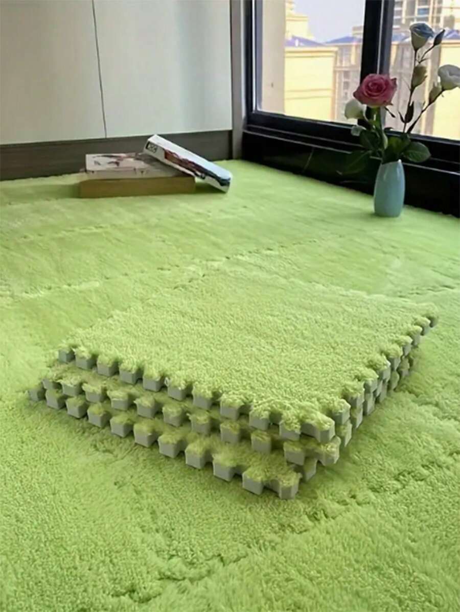 12 cái Sang trọng Bọt Nối Thảm trải sàn , Cửa sổ Tấm lót Chỗ ngồi Tấm lót , Khóa Thảm lông tơ Thảm , Bảo vệ Không trượt Thoải mái Chỗ ngồi Tấm lót Bọt Thảm trải sàn , Phòng ngủ Nệm Cửa sổ vịnh Em bé Đang bò Tấm thảm Có thể Và Denim mùa giặt Tấm lót , 11.8*11.8