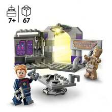 LEGO 76523 Marvel Base de los Guardianes de la Galaxia 3 con Mini Figuras de Groot y Star-Lord, Juguete de Superhéroes para Construir para Niños y Niñas de 7+ Años - Multicolor - Ver 7