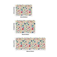 1pc Valentine'S Day Printed Rug Multi-Function Anti-Slip Crystal Velvet Polyester Rectangle Mat, Suitable For Kitchen, Living Room, Bedroom, Bathroom, Vanity, Bedside, Etc. - Multicolor - View 2