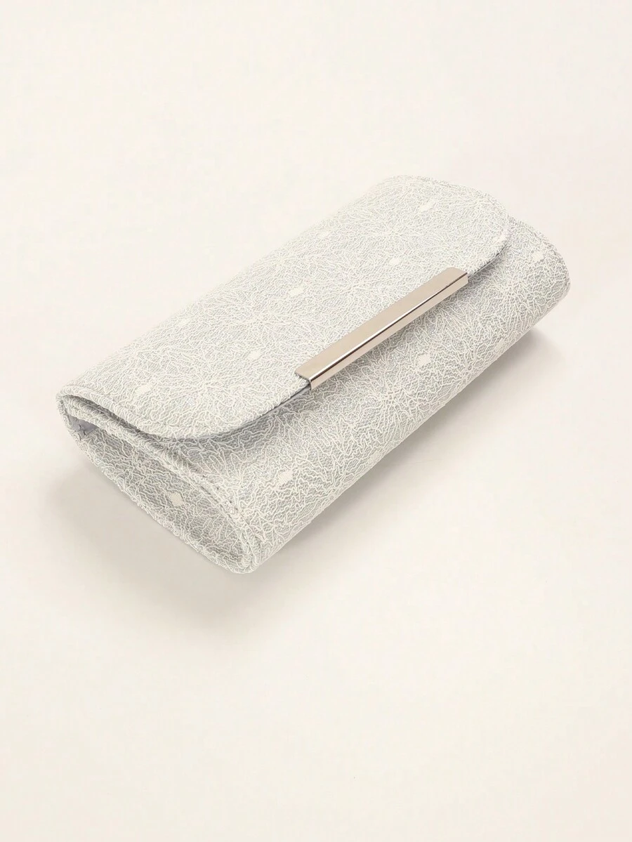 1 件銀色手提包,四季時尚優雅,輕巧奢華閃亮設計,百搭性感/波西米亞風格,節日禮物,校園/日常/通勤服裝,新娘結婚禮物 - 銀色 - 查看 1