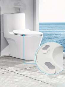 4入組馬桶蓋緩沖墊,自粘式馬桶蓋墊,帶強粘性膠墊的馬桶蓋緩沖墊,浴室配件馬桶蓋緩沖墊,通用馬桶蓋橡膠緩沖墊,帶強粘性的坐便器緩沖墊適用於家庭、旅館、醫院和學校的馬桶 - 灰色 - 查看 4