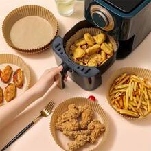 20/50/100/200pcs, Round Disposable Air Fryer Liners (6.3in/8in), Paper Air Fryer Liner Pots, Paper Basket Bowls, Baking Trays, Oven Accessories, Baking Tools, Kitchen Gadgets, Kitchen Accessories Air Fryer Kitchen Air Fryer Liners Air Fryer Paper Airfryer Air Frier