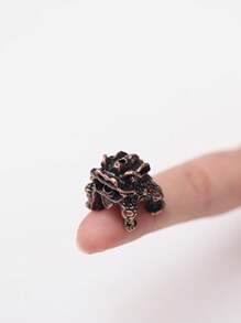 1pc Red Copper Colored Alloy Kirin Incense Holder - Copper - View 11