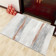 1入組可水洗柔軟羊毛地墊,防滑大面積地毯,假開司米毛豪華風格,適用於客廳