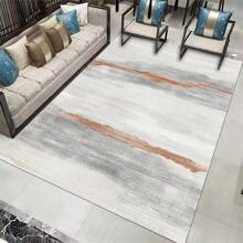 1入組可水洗柔軟羊毛地墊,防滑大面積地毯,假開司米毛豪華風格,適用於客廳