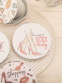 1 件精致圆形折叠镜，带花卉图案，2 倍放大高清玻璃，是送给妈妈、阿姨、祖母、女儿、侄女、姐妹、新娘、伴娘的完美礼物，非常适合节日、生日、婚礼、母亲节、情人节、化妆镜、袖珍小梳妆镜、客厅、卧室、浴室、家居装饰、旅行用品、婚礼、派对、生日、送给男士、妈妈、爸爸、最好的朋友、老师的礼物、新年、配饰、有趣的礼物 - 彩色 - 查看 5