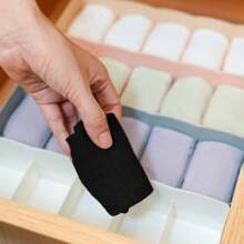 1 件多功能可堆疊內衣收納盒 - 灰色 - 查看 4