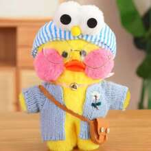 Patito Peluche Lalafanfan Con Complementos De Vestir y Lentes 35cm MEGAN SHOP - Multicolor - Ver 7