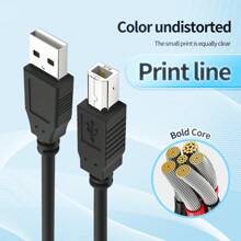 USB Druckerkabel, 1,35 M / 2,7 M / 4,5 M (4,4 / 8,8 / 14,7 Fuß), USB-Druckerkabel USB 2.0 Typ A Stecker auf B Stecker, Hochgeschwindigkeits-Scanner-Kabel für Canon, Epson, Lexmark, Xerox und mehr