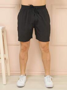 Men Shorts - 黑色 - 查看 3