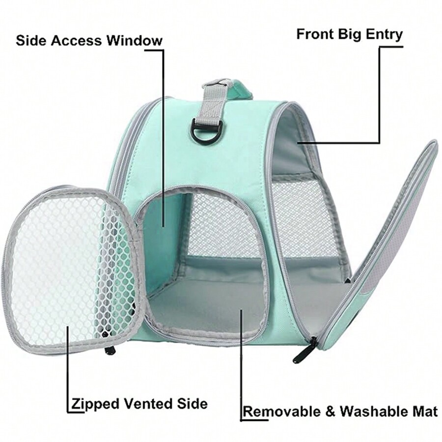 Guinea Pig Carrier, Bearded Dragon Lizard Portable Carrier Cage For