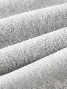 Boys' Long Sleeve Baseball Printed Sweatshirt, Fall/Winter - Light Grey - View 5