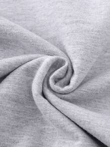 Boys' Long Sleeve Baseball Printed Sweatshirt, Fall/Winter - Light Grey - View 4