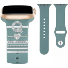 6入組硅膠帶裝飾環和alphabet Abc設計,兼容38mm蘋果手錶 - 彩色 - 查看 25