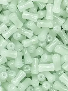 30 顆 6*12 毫米純色玻璃竹珠用於手工手鍊、diy 珠寶製作、項鍊、耳環、鑰匙鏈 - 6x12mm竹節珠 - 查看 12