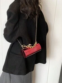 Fashionable Mirror Candy Color Elegant Dinner Bag ,Vintage New Year And Spring Festival Style Bag For Women, Perfect For Every Occasion - Pink - View 7