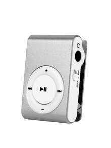 Pancoat 金屬夾式tf卡mp3音樂播放器,適合學生,標誌運動禮品設計,夾式mp3 - 灰色 - 查看 3