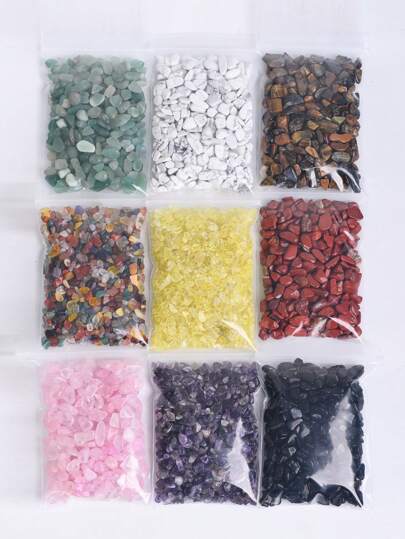 1 Set 100/200g Natural Quartz Chips Crystal Gravels Gem Gravel Chip Polished Tumble Stones For Home Decoration