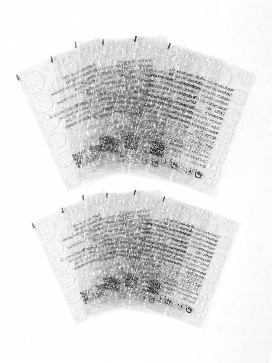 12 件黄色强力粘性果冻胶，美甲用品，美甲工具，美甲工具，返校，指甲，按压指甲的美甲工具 - 無色 - 查看 1