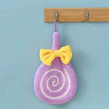 1入組卡通棒棒糖形狀快幹、吸水性手巾,小方形擦手巾 - 彩色 - 查看 10