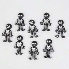 1入組微笑臉無限伸展情緒骨架tpr娃娃解壓玩具,理想的辦公桌玩具（隨機包裝） - 黑色 - 查看 2