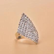 Nhẫn trang trí Rhinestone - Bạc - Xem 1